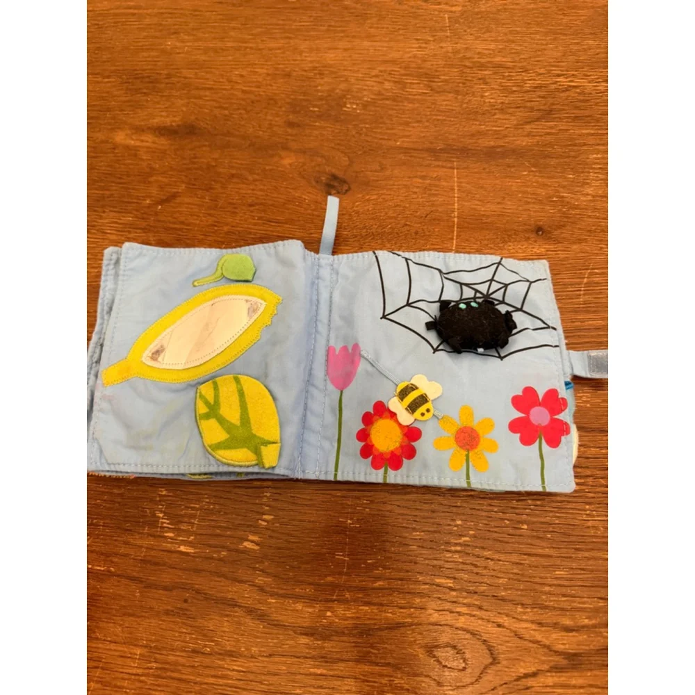 Baby Soft Activity Quiet Book Farm Chick Rainbow Sensory Cloth Crinkle Toy